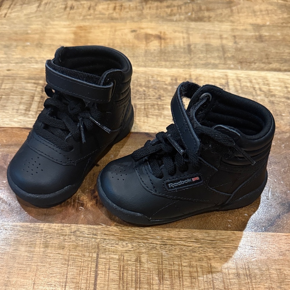 Reebok Kids Black High-Top Sneakers